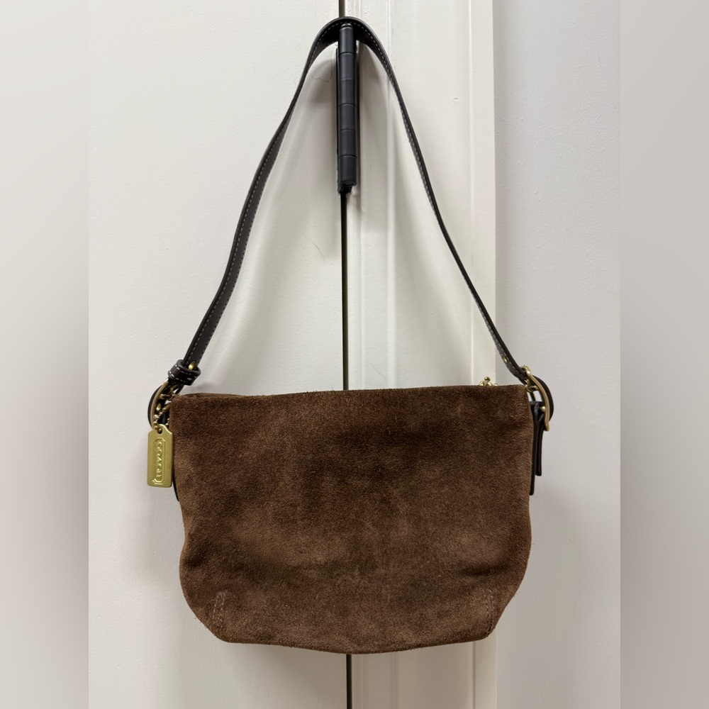 Vintage Coach Suede Mini Bag